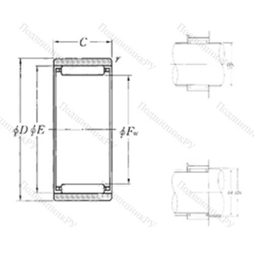 Подшипник игольчатый радиальный RNAO-35?47?16