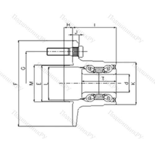Подшипник шариковый радиально-упорный IJ 122001