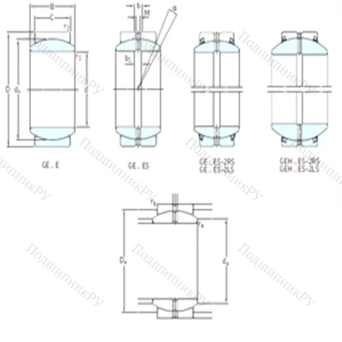 Подшипник скольжения сферический GEH 70ES-2LS