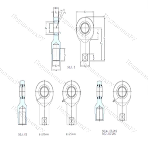 Подшипник скольжения сферический SI 17ES