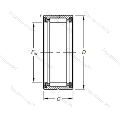 Подшипник игольчатый радиальный RNA 4910.2RS