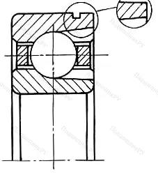 Модификация подшипника 84-170309ЕШ5 размер 45x100x25 от производителя  ГПЗ-4 Модификация подшипника 84-170309ЕШ5 размер 45x100x25 от производителя  ГПЗ-4