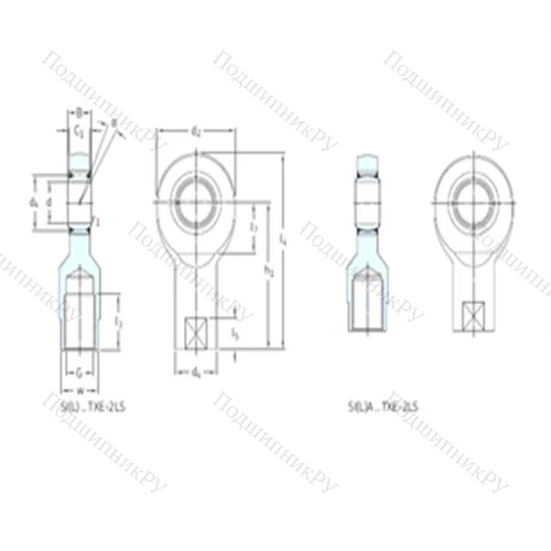 Подшипник скольжения сферический SI 60TXE-2LS от производителя  SKF