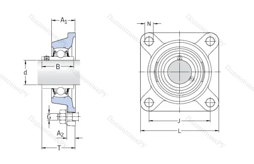 Подшипниковый узел FY 40 TF в Владимире