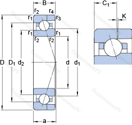 Подшипник 706 ACE/P 4AH