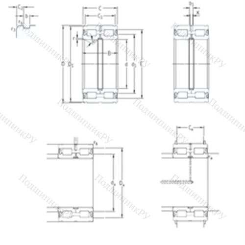 Подшипник роликовый радиальный 319426DA-2LS от производителя  SKF Подшипник роликовый радиальный 319426DA-2LS от производителя  SKF