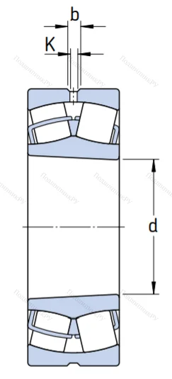 Сферический роликовый подшипник с конической посадкой на вал