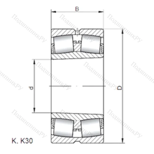 Подшипник роликовый радиальный самоцентрирующийся 22209 KCW 33 от производителя  CX
