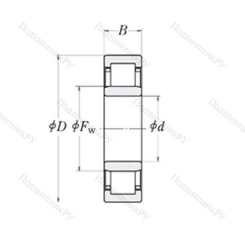 Подшипник роликовый радиальный LLRJ 3.3/4