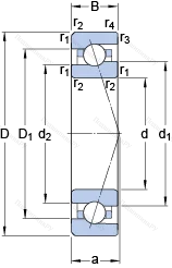 Подшипник 708 ACE/P 4A