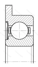Подшипник  860300 размер 10x35x11