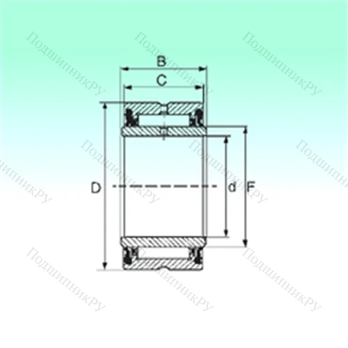 Подшипник игольчатый радиальный NA 4905 2RS от производителя  NBS Подшипник игольчатый радиальный NA 4905 2RS от производителя  NBS