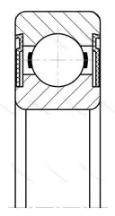 Подшипник 62300 2RS размер 10x35x17 от производителя  SKF