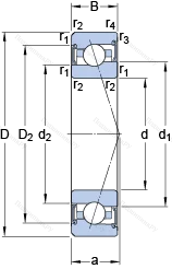 Подшипник S 7003 ACE/HCP 4A