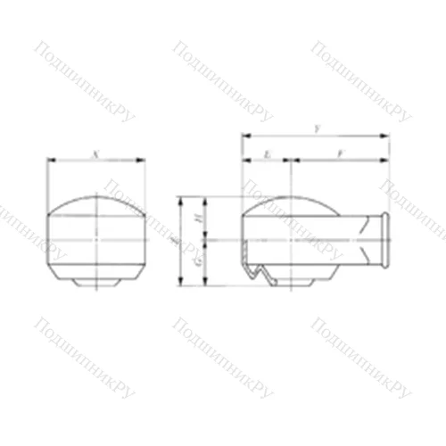 Подшипник скольжения сферический PRC 8