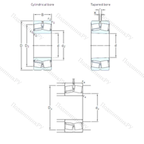 Подшипник роликовый радиальный самоцентрирующийся 22319 EKJA/VA 405 от производителя  SKF