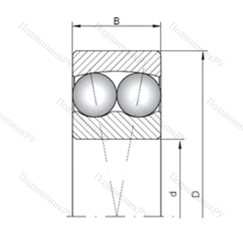 Подшипник шариковый радиальный самоцентрирующийся 1410 от производителя  CX Подшипник шариковый радиальный самоцентрирующийся 1410 от производителя  CX