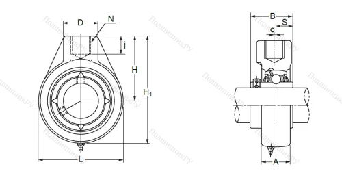Подшипниковый узел UCHA 204 (UCHB 204) в Владимире