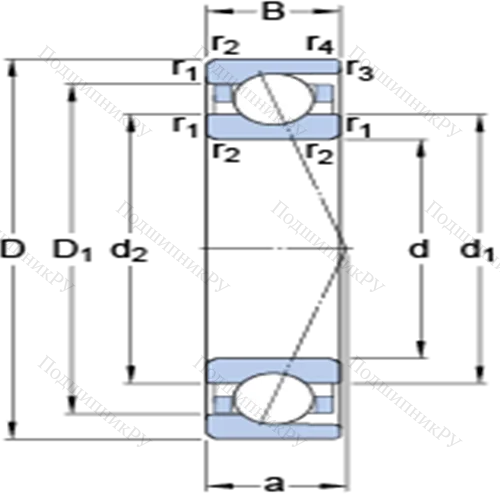 Прецизионные радиально-упорные шарикоподшипники 7201 CD/HCP 4A от производителя  SKF