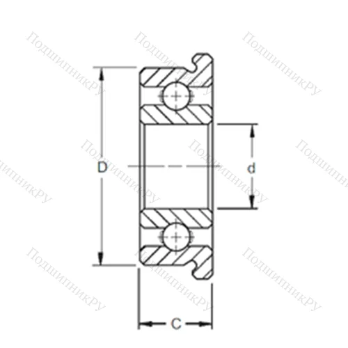 Подшипник шариковый радиальный F 625 от производителя  ZEN