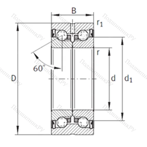 Подшипник шариковый упорно-радиальный ZKLN 5090-2Z от производителя  INA