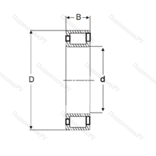 Подшипник роликовый радиальный NCF 2940 V