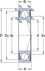 Подшипник S 71907 ACE/P 4A