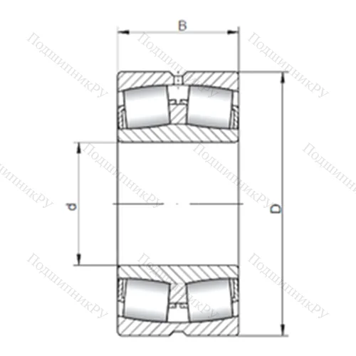 Подшипник роликовый радиальный самоцентрирующийся 239/1000W 33 от производителя  ISO