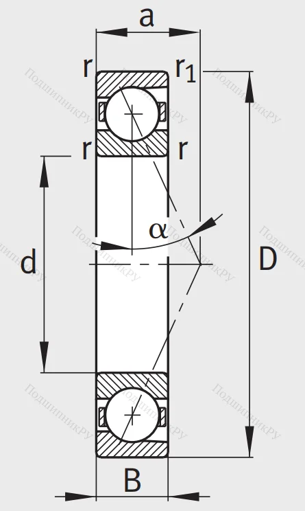 Сверхточный подшипник B 71906 ETP 4SUL