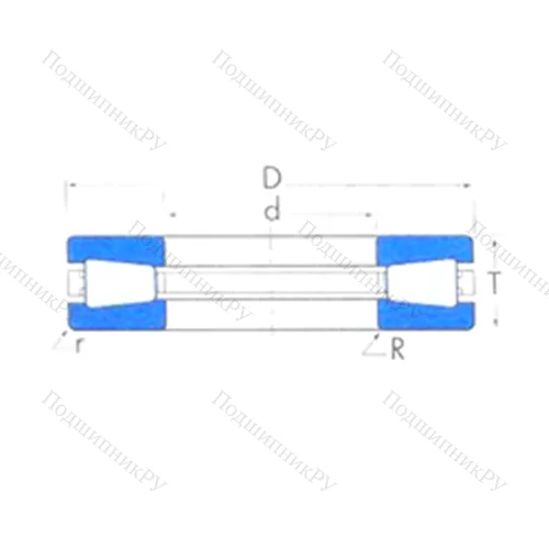 Подшипник роликовый упорный T 811 от производителя  TIMKEN Подшипник роликовый упорный T 811 от производителя  TIMKEN