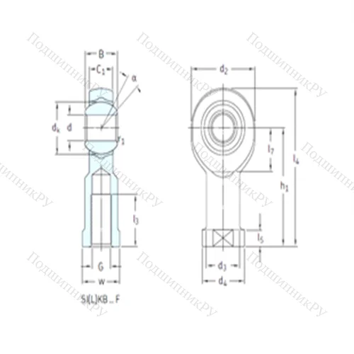 Подшипник скольжения сферический SIKB 10F