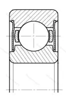 Подшипник  16101-ZZ (80801) размер 12x30x8 от производителя  SKF