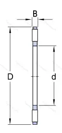Подшипник AXK 3552 размер 35x52x2 от производителя  SKF