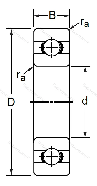 Дюймовый шариковый подшипник RLS 18 (LJ 2.1/2) в Владимире
