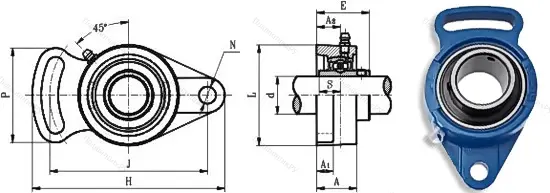 Подшипниковый узел UCFA 211