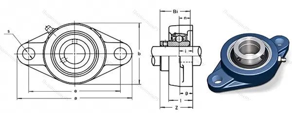 Подшипниковый узел UCFL 211