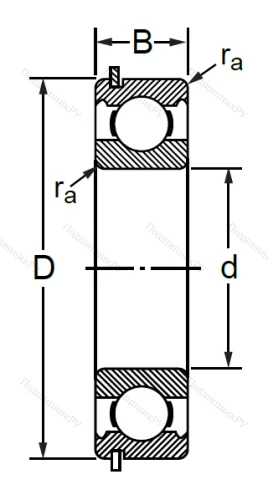 Шариковый однорядный подшипник 50110 (6010 NR) в Владимире
