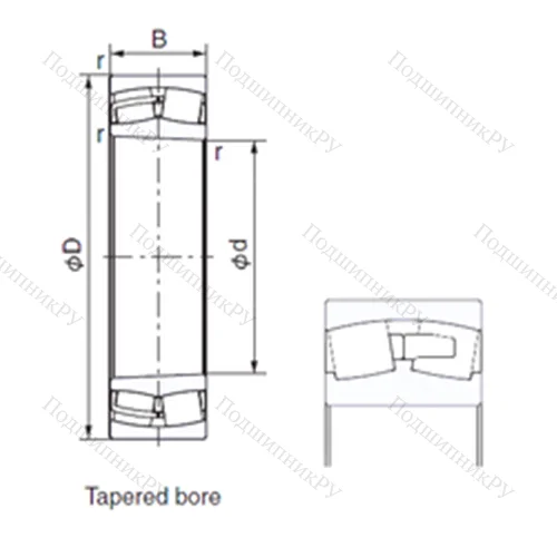 Подшипник роликовый радиальный 239/1060EK от производителя  NACHI