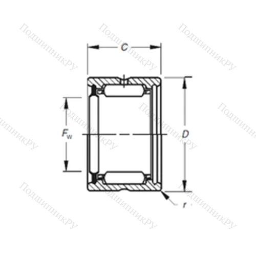 Подшипник игольчатый радиальный HJ-263520RS от производителя  TIMKEN