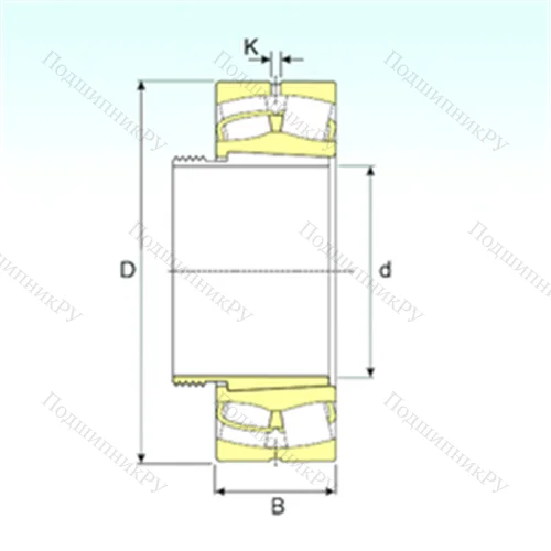 Подшипник роликовый радиальный самоцентрирующийся 231/670 EKW 33+AOH 31/670 от производителя  ISB Подшипник роликовый радиальный самоцентрирующийся 231/670 EKW 33+AOH 31/670 от производителя  ISB