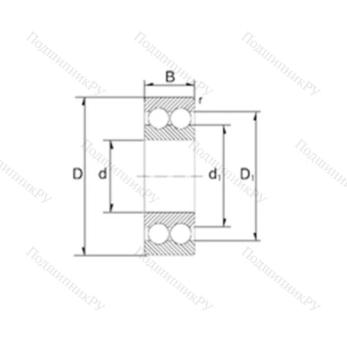 Подшипник шариковый радиально-упорный 5308