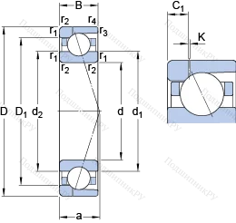 Подшипник 71936 CD/P 4AH 1 в Владимире
