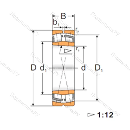 Подшипник роликовый радиальный самоцентрирующийся 22218 KW 33