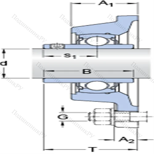 Фланцевые подшипниковые узлы типа Y с прямоугольным фланцем для высоких температур FY 1.1/2 TF/VA 201