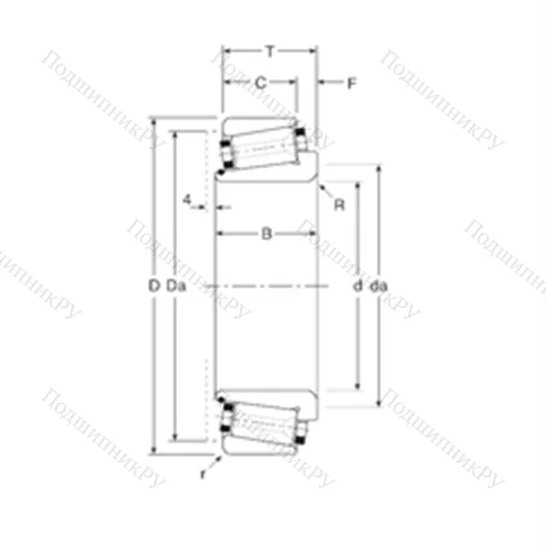 Подшипник роликовый радиально-упорный 131095/ 131152X