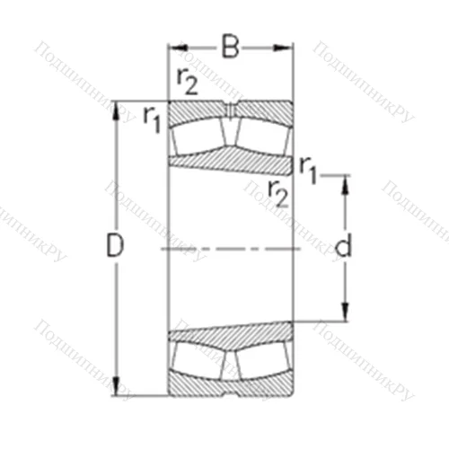 Подшипник роликовый радиальный самоцентрирующийся 23940-K-MB-W 33 от производителя  NKE