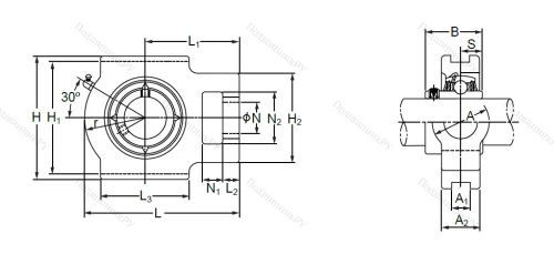 Подшипниковый узел UCT 309 в Владимире Подшипниковый узел UCT 309 в Владимире