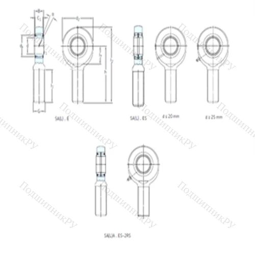 Подшипник скольжения сферический SAL 10E