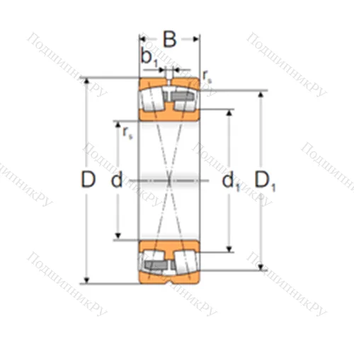 Подшипник роликовый радиальный самоцентрирующийся 23128 ACMBW 33