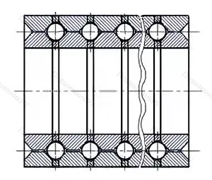 Модификация подшипника 128721К1 размер 105x165x505,5